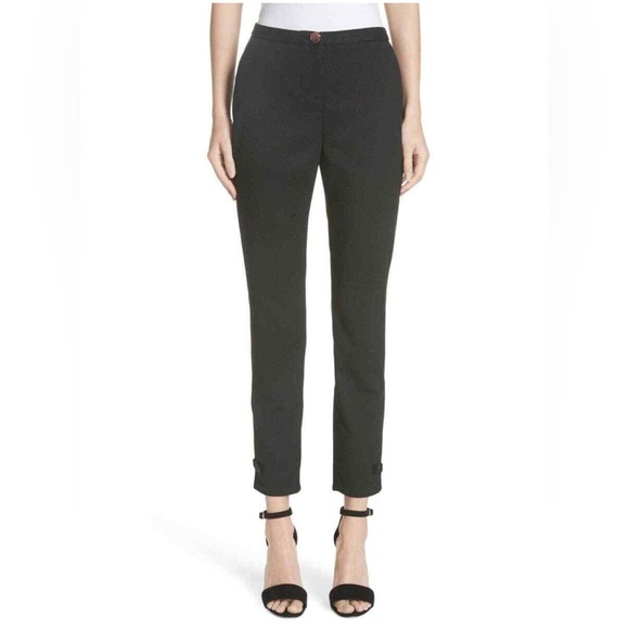 Ted Baker Black Straight Leg Nadaet Pants - Picture 1 of 5